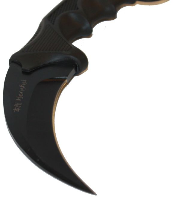 UNITED CUTLERY Nôž s pevnou čepeľou Honshu Karambit - čierny (UC2791)