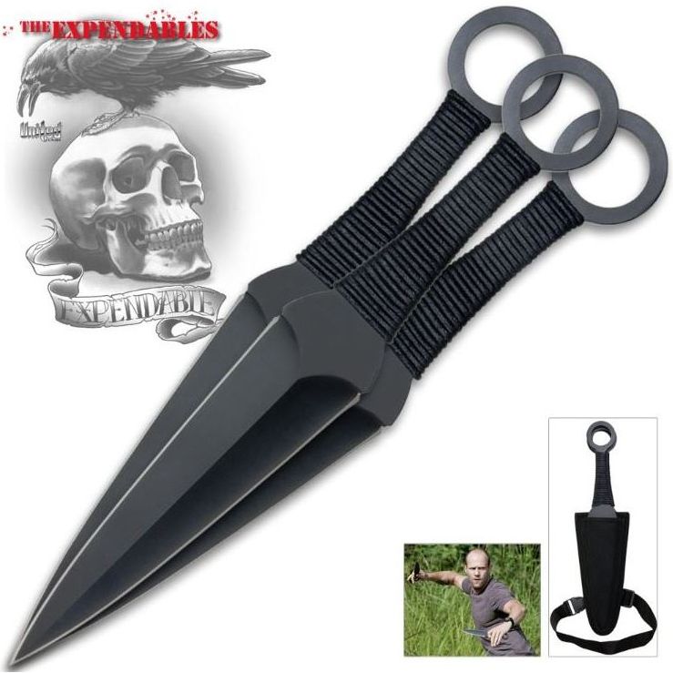 UNITED CUTLERY Vrhací nôž The Expendables Kunai, sada 3ks (UC2772)