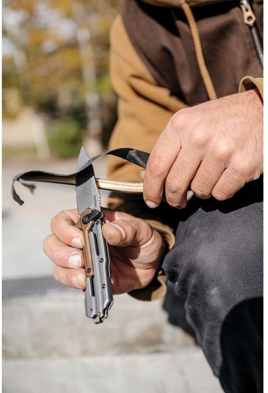 KERSHAW Zatvárací nôž Frontrunner Framelock SW - grey/bronze (KS2039)