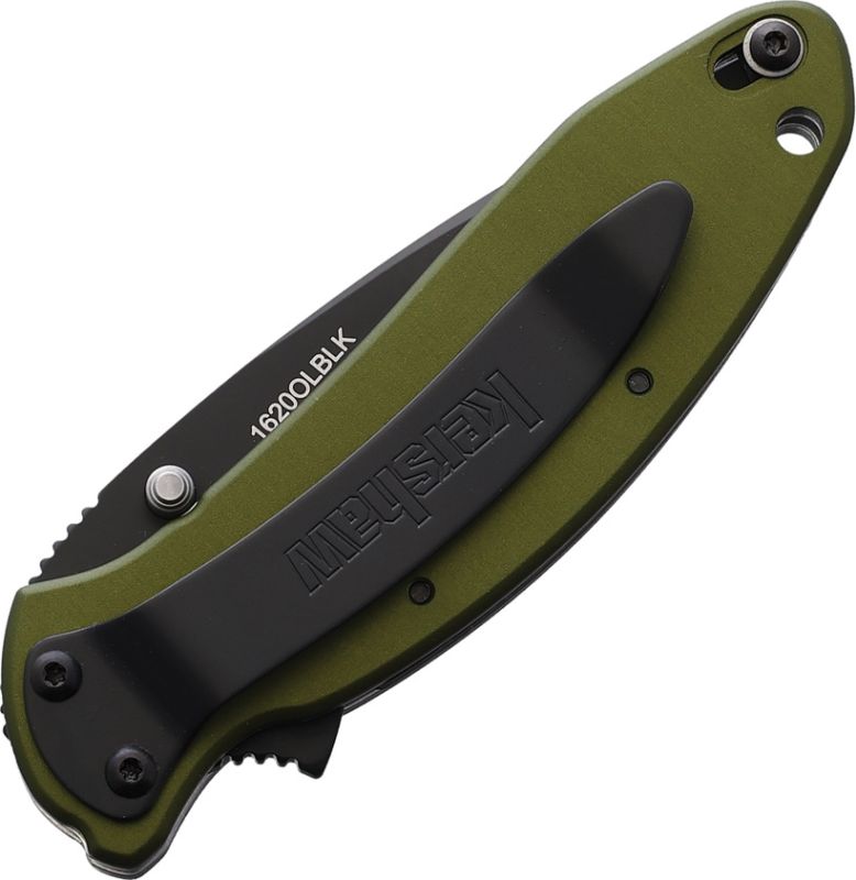 KERSHAW Zatvárací nôž Scallion Linerlock A/O Green (KS1620OLBLK)