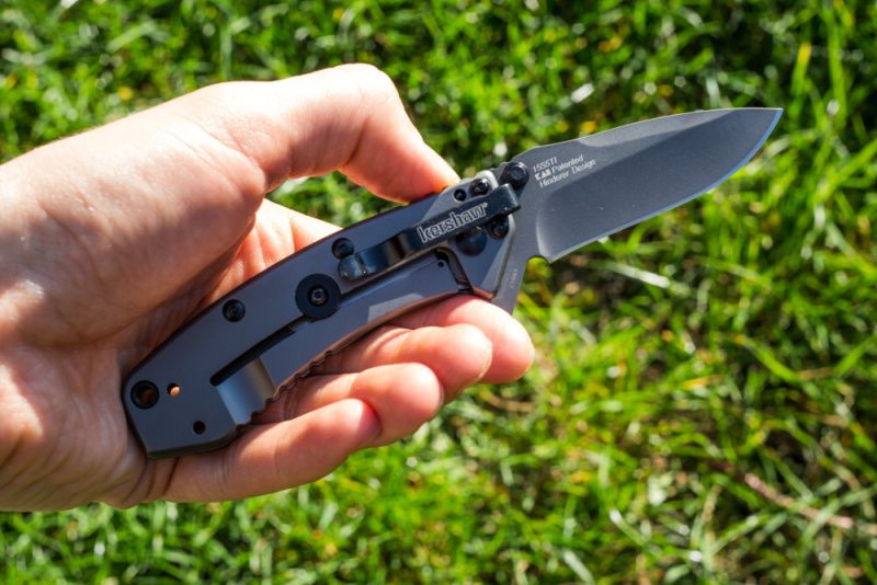 KERSHAW Zatvárací nôž Cryo Hinderer A/O - titán (KS1555TI)