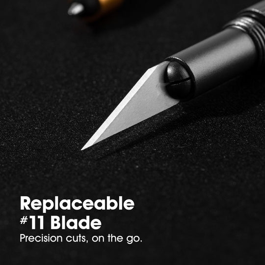 TRUE UTILITY Pero so skrytým nožom Pen&Knife - šedé