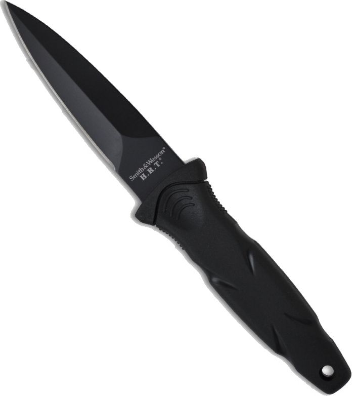 SMITH WESSON Nôž s pevnou čepeľou H.R.T. Military Boot Knife - čierny (SWHRT3BF)