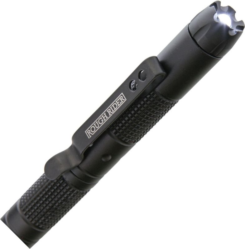 ROUGH RYDER Taktické pero s LED svetlom - čierne (RR1863)