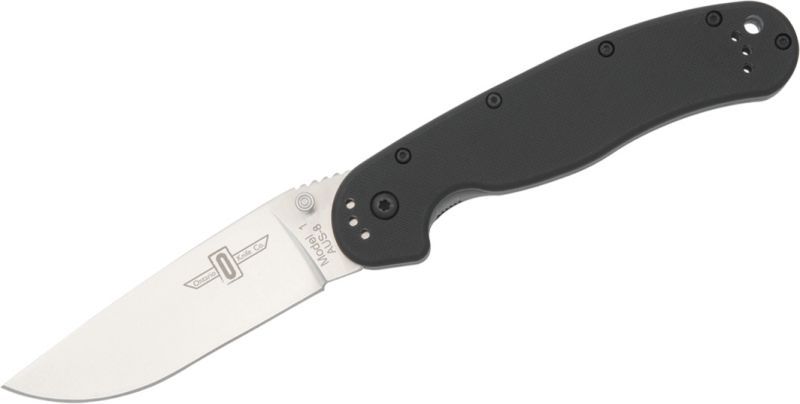 ONTARIO Zatvárací nôž RAT-1 Linerlock - satén/čierny (ON8848)