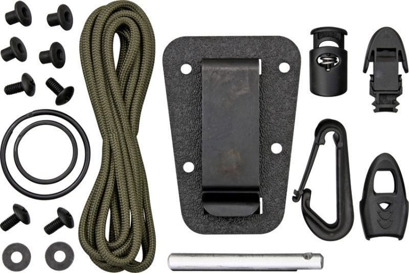 ESEE Nôž s pevnou čepeľou Izula Black, Kit (RCIBK)