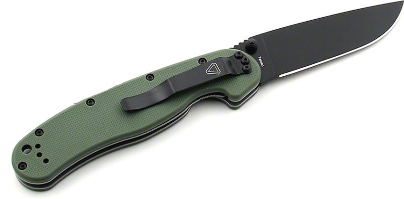 ONTARIO Zatvárací nôž RAT-1 Linerlock - čierny/OD Green (ON8846OD)