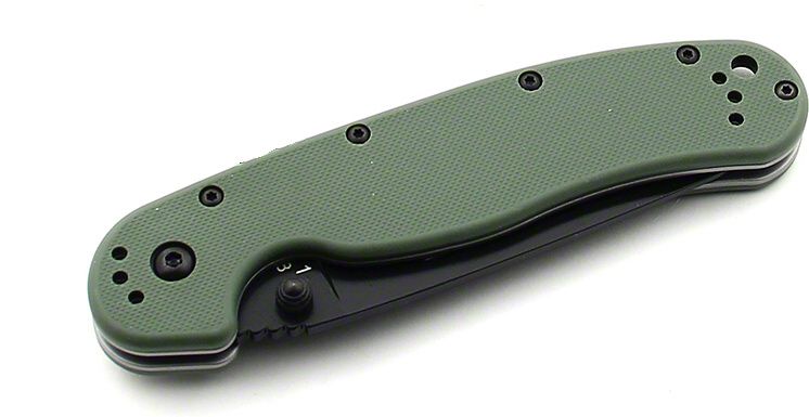 ONTARIO Zatvárací nôž RAT-1 Linerlock - čierny/OD Green (ON8846OD)