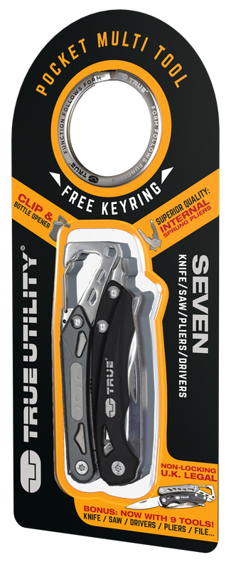 TRUE UTILITY Multitool Seven - čierny (TU180K)