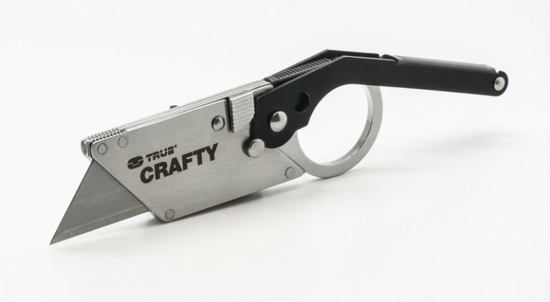 TRUE UTILITY Zatvárací nôž Crafty - strieborný (TU590)