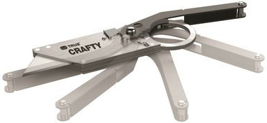 TRUE UTILITY Zatvárací nôž Crafty - strieborný (TU590)