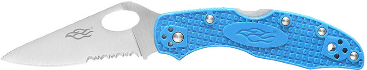 GANZO FIREBIRD Zatvárací nôž F759M-S BackLock Serrated - blue (F759MS-BL)