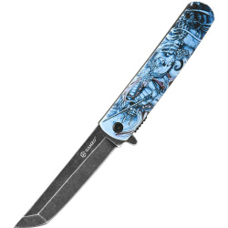 GANZO Zatvárací nôž G626 FlipperLock SW - blue (G626-GS)