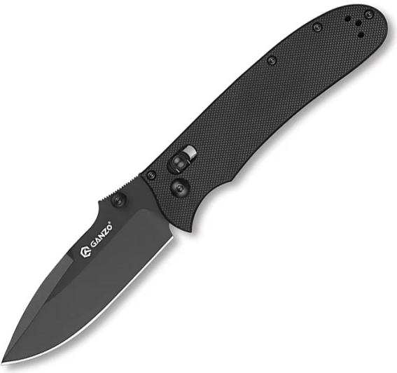 GANZO Zatvárací nôž G704 AxisLock Black - black (G704B)