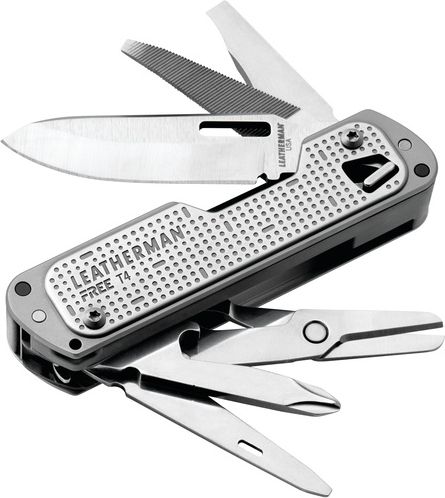 LEATHERMAN Multitool FREE T4 - strieborný (LTG832686)