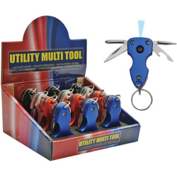 Multitool Utility s LED svetlom - modrý (CN211185)