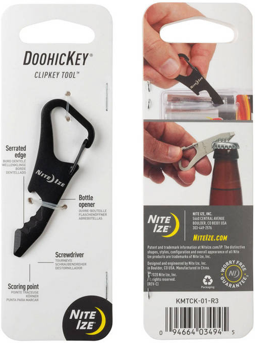NITE IZE Multitool DoohicKey ClipKey - black (KMTCK-01-R3)
