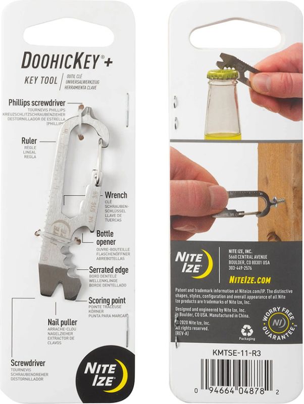NITE IZE Multitool DoohicKey+ Key Tool - steel (KMTSE-11-R3)
