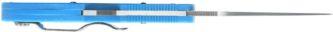 GANZO FIREBIRD Zatvárací nôž F759M-S BackLock Serrated - blue (F759MS-BL)