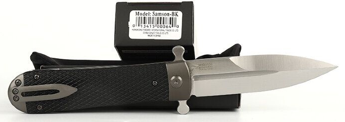 GANZO Zatvárací nôž Samson Adimanti - black