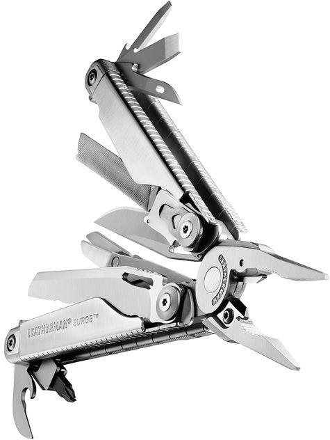 LEATHERMAN Multitool SURGE® strieborný, LTG 830165 - strieborný (LTG830165)