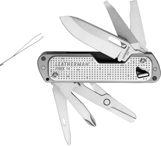 LEATHERMAN Multitool FREE T4 - strieborný (LTG832686)