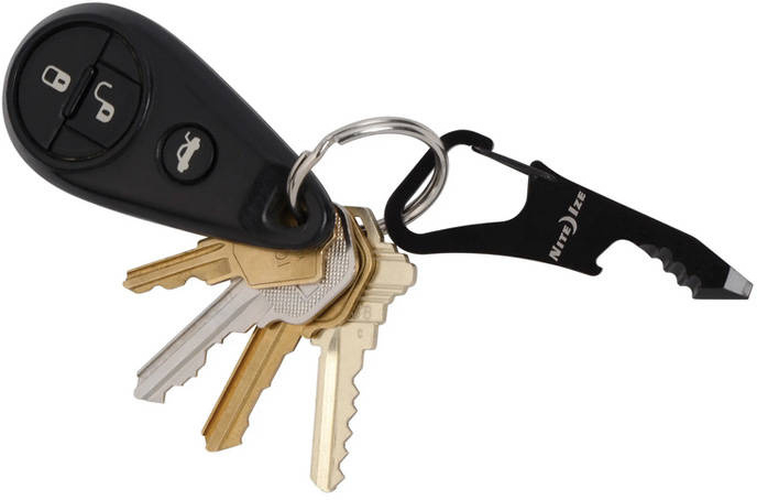 NITE IZE Multitool DoohicKey ClipKey - black (KMTCK-01-R3)