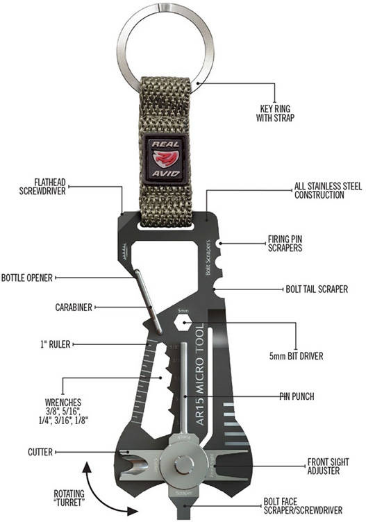 REAL AVID Multitool Micro Tool AR-15 (AVMICROAR15)