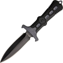 MTECH Nôž s pevnou čepeľou Neck Knife Star - black / grey (MT2014GY)