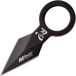 MTECH Nôž s pevnou čepeľou Fixed Blade w/ finger ring - black (MT2092BK)