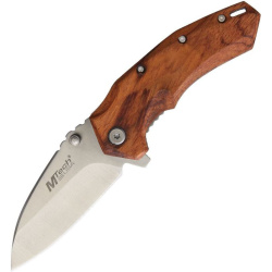 MTECH Zatvárací nôž Linerlock A/O - brown wood (MTA1158BR)
