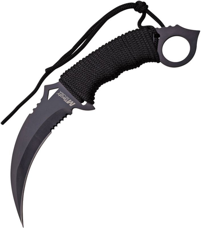 MTECH Nôž s pevnou čepeľou Nôž s pevnou čepeľou Karambit Fixed Blade Black (MT2076BK)