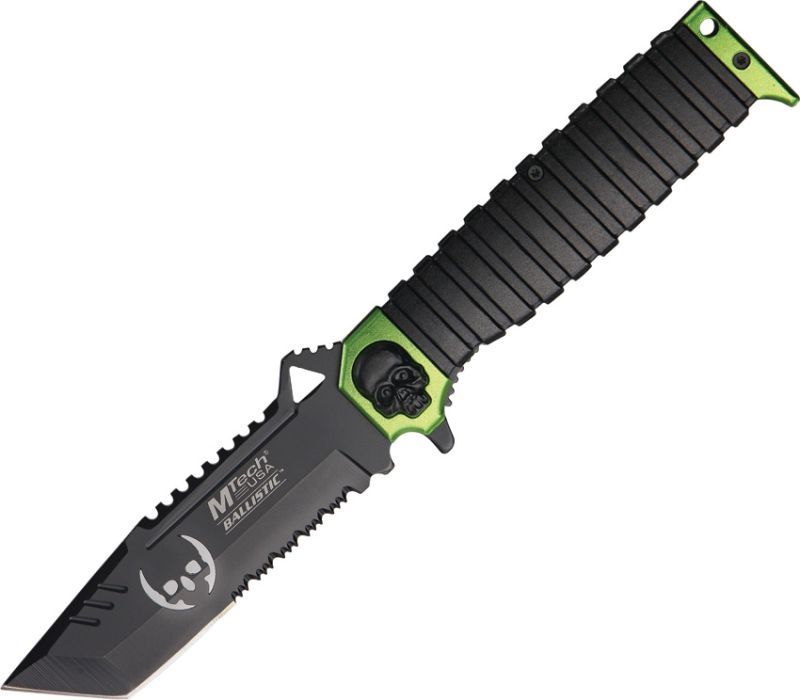 MTECH Zatvárací nôž Skull Tanto Linerlock - zelený (MTA820GN)