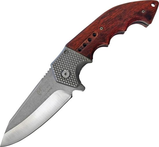 MTECH Zatvárací nôž Xtreme Wood Linerlock A/O - stonewash (MTXA829SW)