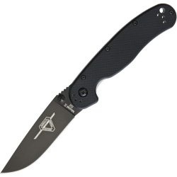 ONTARIO Zatvárací nôž RAT II Linerlock Black D2 (ON8830)