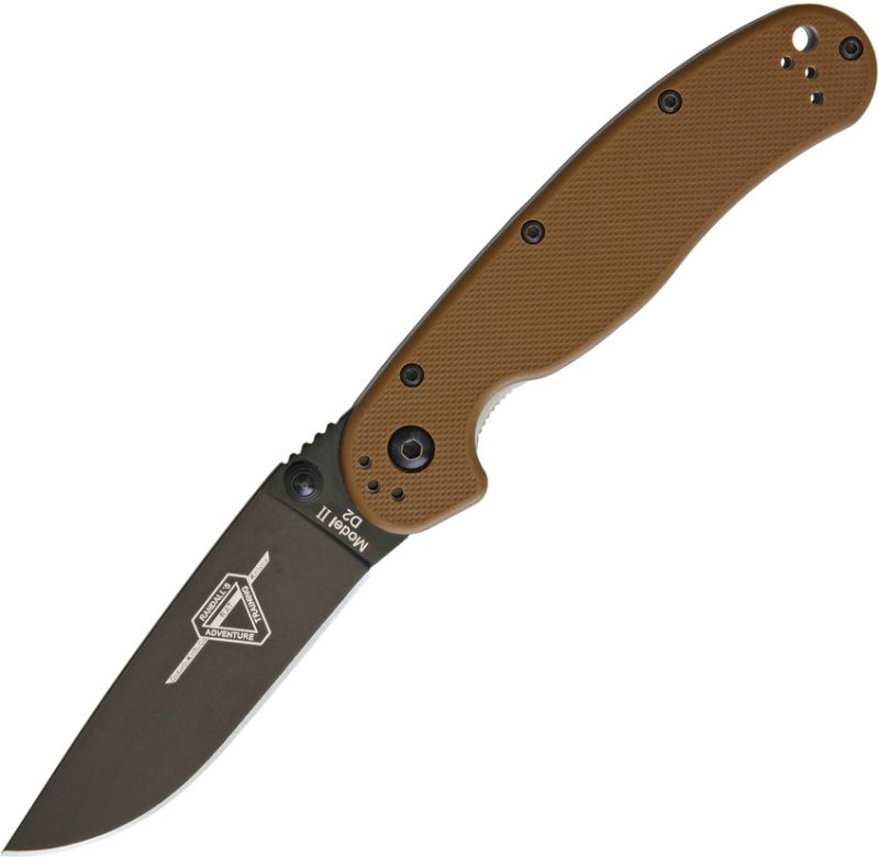 ONTARIO Zatvárací nôž RAT II Linerlock Coyote Brown (ON(8830CB)