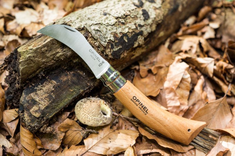 Hubársky nôž Opinel N°8 VRI, Inox/buk