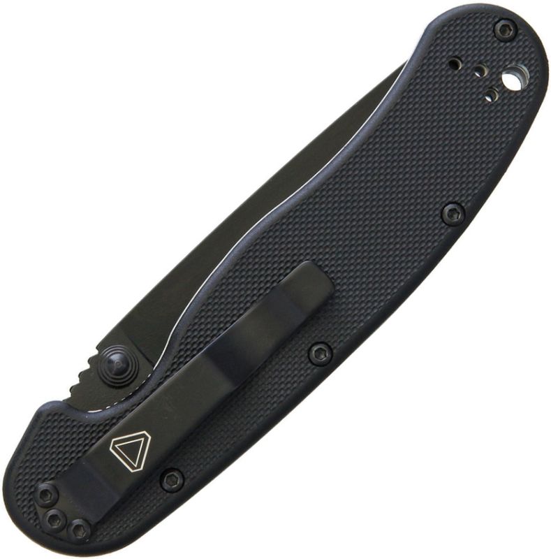 ONTARIO Zatvárací nôž RAT II Linerlock Black D2 (ON8830)
