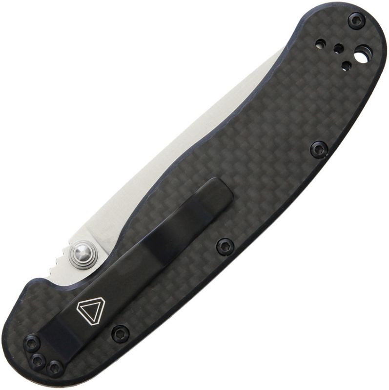 ONTARIO Zatvárací nôž RAT II Linerlock D2 CF, satin finish (ON8832)