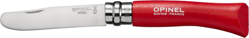 OPINEL Zatvárací nôž N°07 Inox My First - red beech wood (001698ks)
