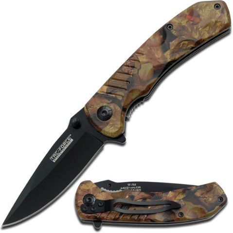 TAC FORCE Zatvárací nôž Linerlock A/O - outdoor brown (TF764CA)