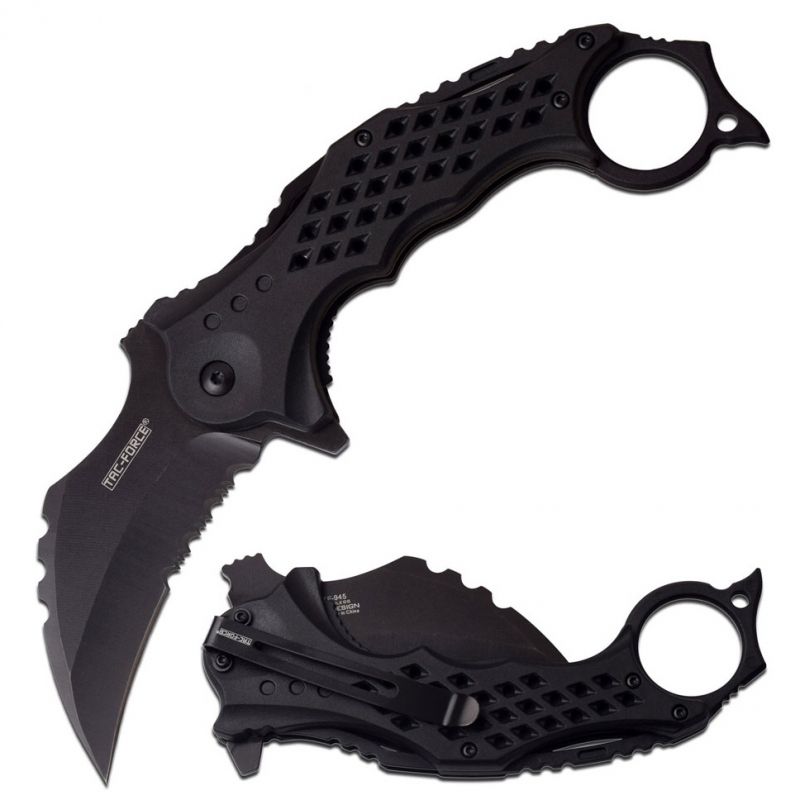 TAC FORCE Zatvárací nôž Folding Karambit Linerlock A/O (TF945BK)