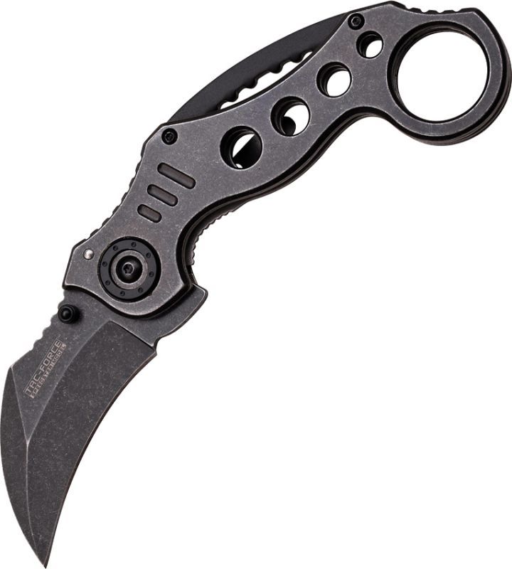 TAC FORCE Zatvárací nôž Speedster Karambit, Stonewash A/O (TF578SW)