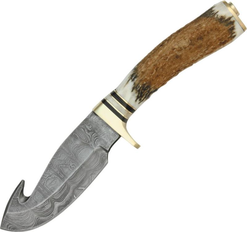 DAMASCUS Nôž s pevnou čepeľou Guthook Skinner (DM1008)
