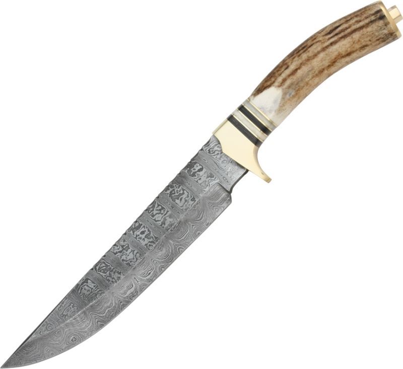 Nôž Bowie s damaškovou čepeľou (DM1006)