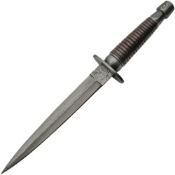 DAMASCUS Nôž s pevnou čepeľou Commando Dagger Wood (DM1262WD)