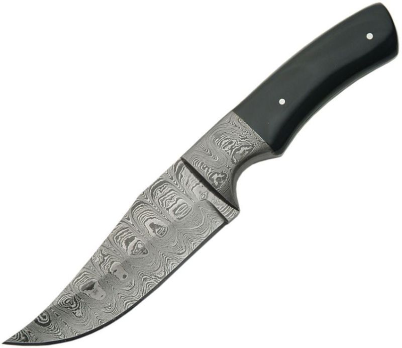 DAMASCUS Nôž s pevnou čepeľou Clip Point Hunter - black (DM1051HN)