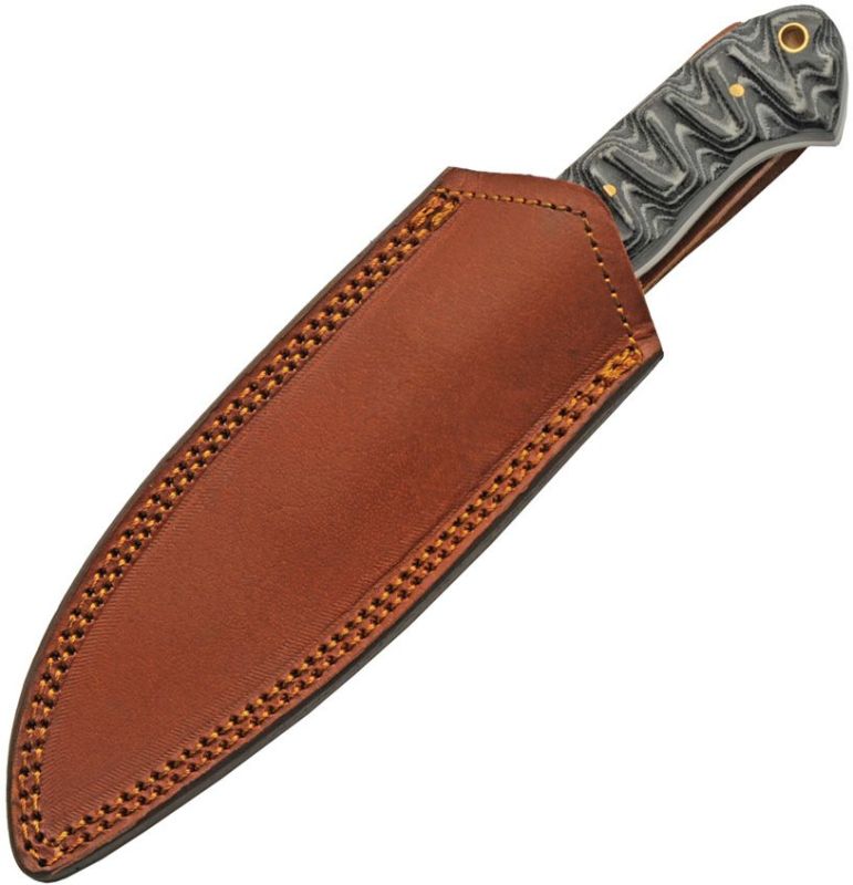 DAMASCUS Nôž s pevnou čepeľou Charcoal Hunter - black/white (DM1306)