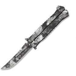 K25 Nôž motýlik Tactical 10 - black python (02142)