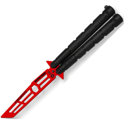 K25 Nôž motýlik Tréningový 10.5 - black / red (02195)
